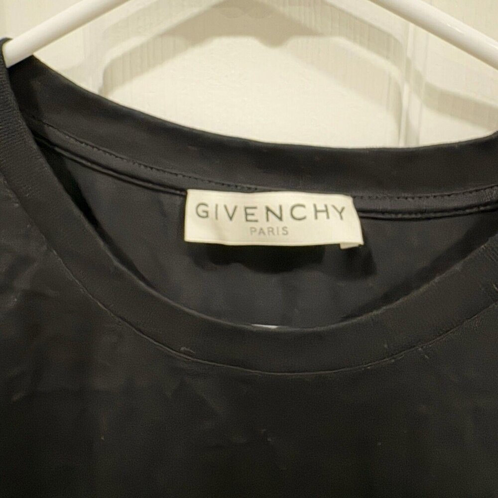 Women’s GIVENCHY RETRO LOGO‎ T-SHIRT BLACK Size Large L - Picture 6 of 13